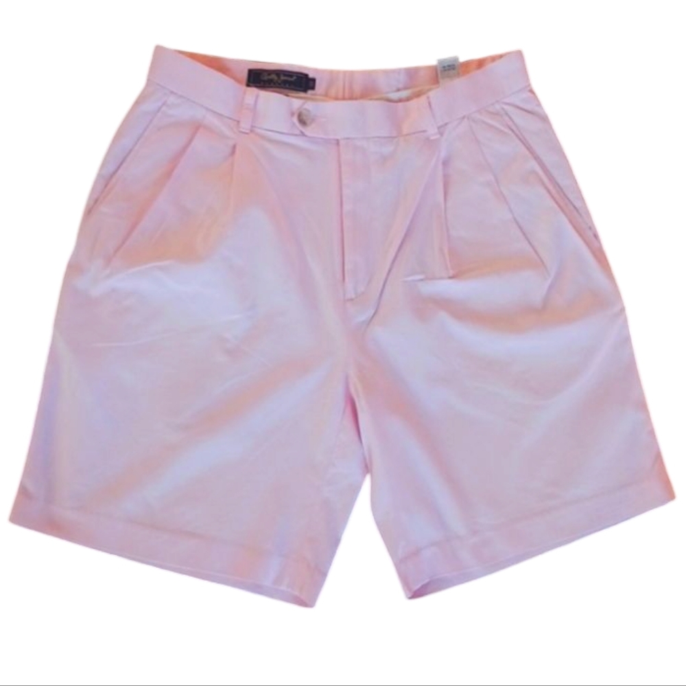 Bobby Jones Players Shorts-Vintage,W32, Pink.